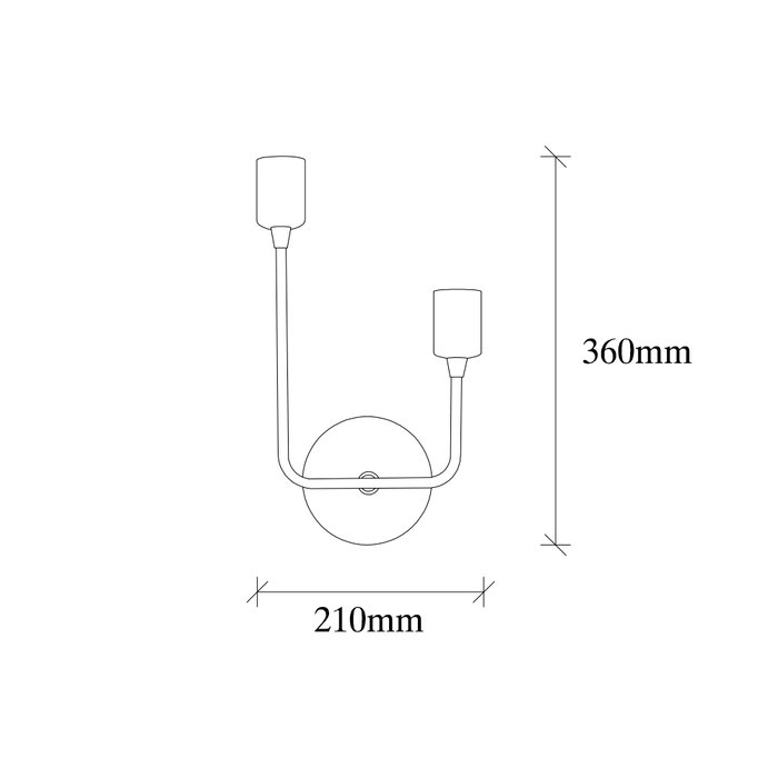 Opviq Dolma - 3081 Lámpara de pared negra de hierro Opviq Dolma - 3081 Lámpara de pared negra de hierro